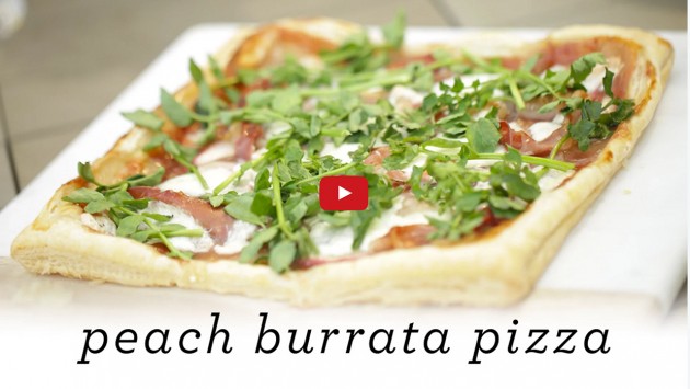 Peach Burrata披萨视频